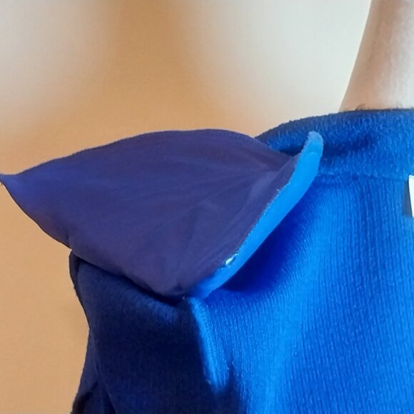 ST JOHN COLLECTION FOR MARIA GRAY BEAUTIFUL COBALT BLUE w/ BLK SZ 8 KNIT JACKET - Picture 16 of 16